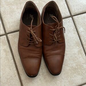 jf j.ferrar Brown Oxfords Leather Lace-Up